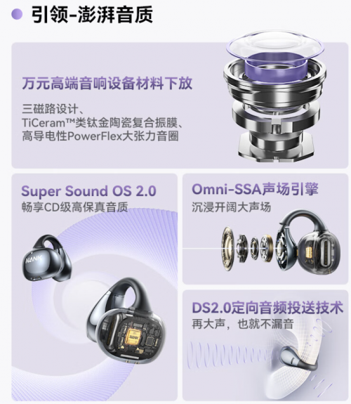 新品再次霸榜音质和舒适度TOP1！AG真人网站引领开放式耳机革命南卡(图8)